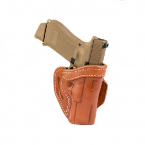 OPEN TOP MULTI-FIT BELT HOLSTER - CLASSIC BROWN - RIGHT HAND - COLT DEFENDER