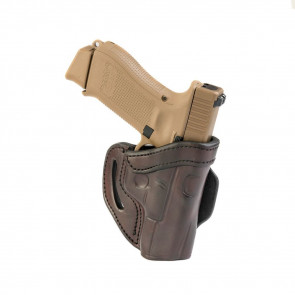 OPEN TOP MULTI-FIT BELT HOLSTER - SIGNATURE BROWN - RIGHT HAND - COLT DEFENDER