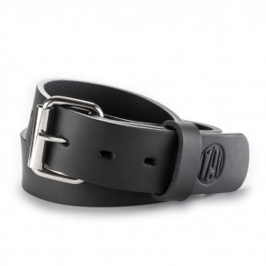 HEAVY DUTY PREMIUM STEERHIDE GUN BELT - STEALTH BLACK, SIZE: 38/42