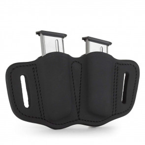 TWO SINGLE STACK MAGAZINE CARRIER - STEALTH BLACK