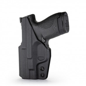 TACTICAL IWB KYDEX HOLSTER - BLACK - RIGHT HAND - S&W SHIELD, 9MM/.40 CAL. MODELS ONLY, MODELS 1.0 & 2.0