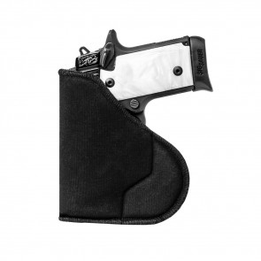IWB/POCKET HOLSTER - BLACK, 2" SMALL REVOLVER 5 SHOT, SMALL FRAME .380 WITH CRIMSON TRACE, AMBIDEXTROUS