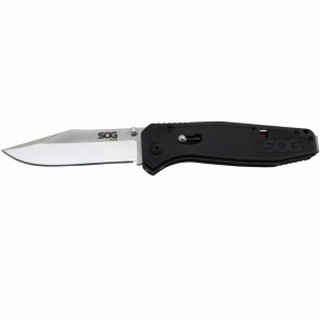 FLARE KNIFE - BLACK, CLIP POINT, PLAIN EDGE, 3.5" BLADE
