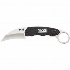 GAMBIT KNIFE - BLACK, SHEEPSFOOT POINT, PLAIN EDGE, 2.58" BLADE