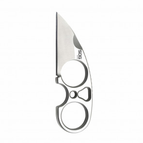SNARL KNIFE - SILVER, SHEEPSFOOT POINT, PLAIN EDGE, 2.3" BLADE