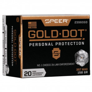 GOLD DOT HANDGUN PERSONAL PROTECTION 357 MAGNUM - 20/BX