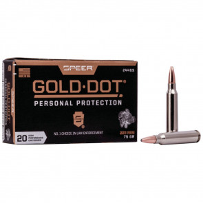 GOLD DOT RIFLE PERSONAL PROTECTION 223 REM - 20/BX