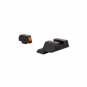 HD XR NIGHT SIGHTS - GLOCK SMALL FRAMES, FRONT ORANGE OUTLINE/GREEN TRITIUM, REAR BLACK OUTLINE/GREEN TRITIUM