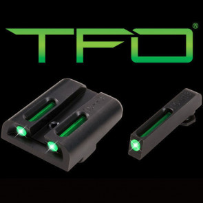 TFO TRITIUM/FIBER-OPTIC DAY/NIGHT SIGHT - GLOCK HIGH, GREEN/GREEN