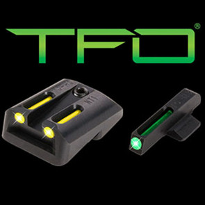 TFO TRITIUM/FIBER-OPTIC DAY/NIGHT SIGHT - NOVAK .260/.450, GREEN/YELLOW