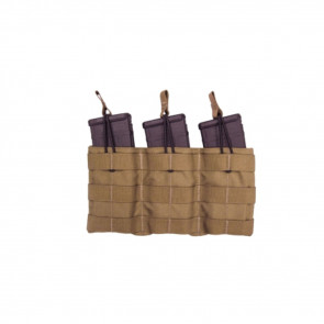 TRIPLE SPEED LOAD RIFLE MAGAZINE POUCH, M4/M16, COYOTE BROWN
