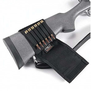 BUTTSTOCK SHELL HOLDER - FLAP STYLE, RIFLE (6 LOOPS)