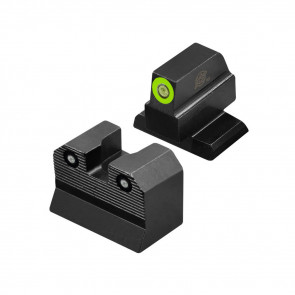 R3D 2.0 SUPPRESSOR HEIGHT NIGHT SIGHTS - BLACK, HK VP9 OR, FRONT GREEN CIRCLE