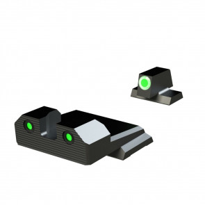 R3D 2.0 NIGHT SIGHTS - S&W M&P/M2.0 FULL SIZE & COMPACT, GREEN FRONT OUTLINE